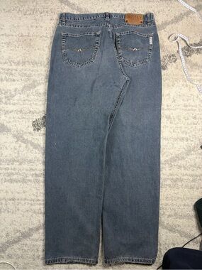 Vintage Bullet Blue Jeans Men’s 36 Baggy Straight Leg Y2K Denim 90s